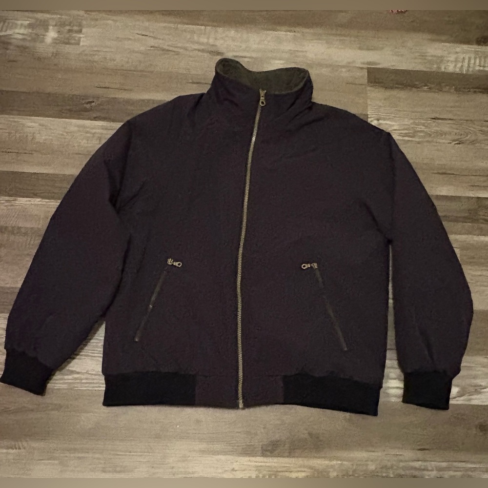Lands' End Men's Dark Blue Windbreaker